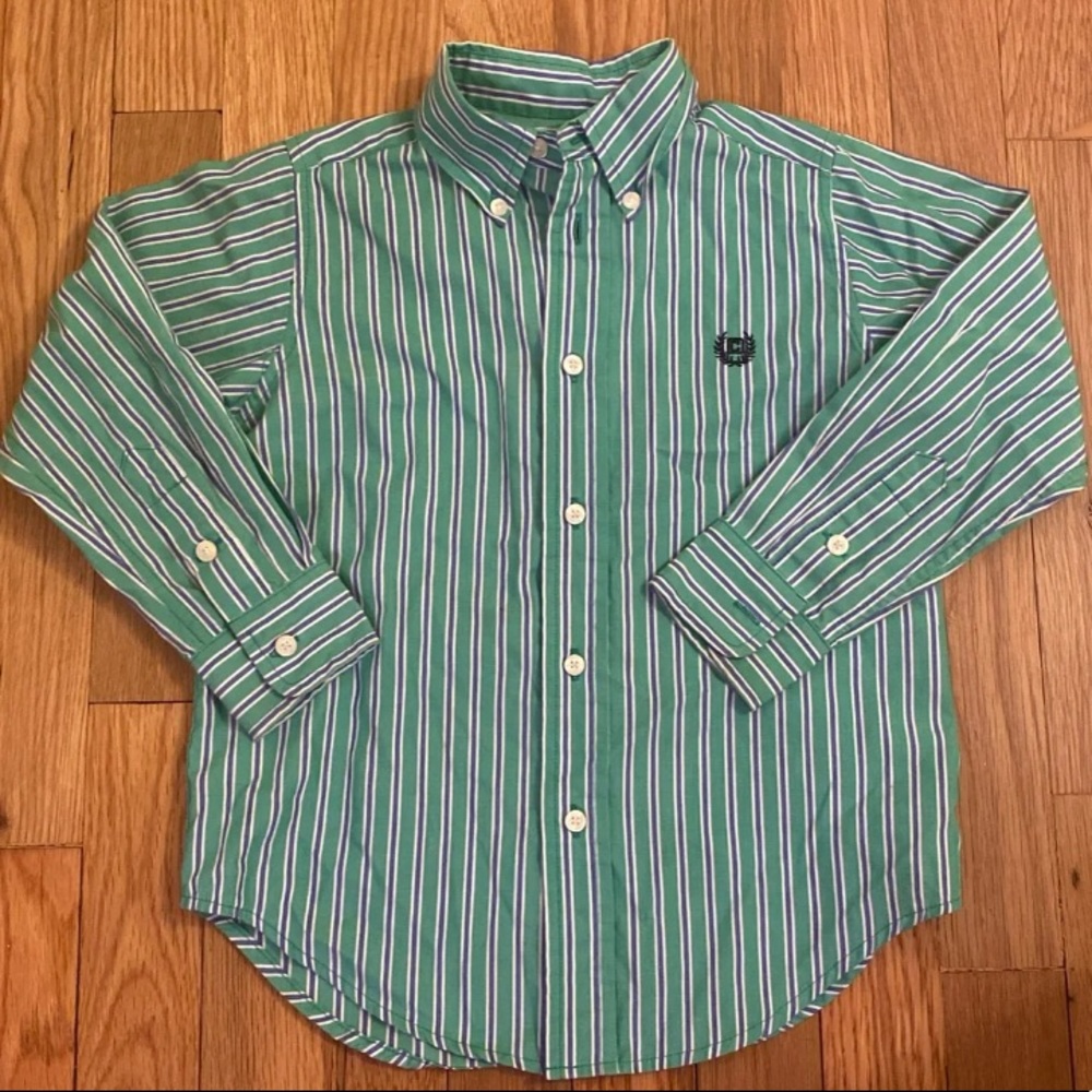 Boys chaps button down shirt
